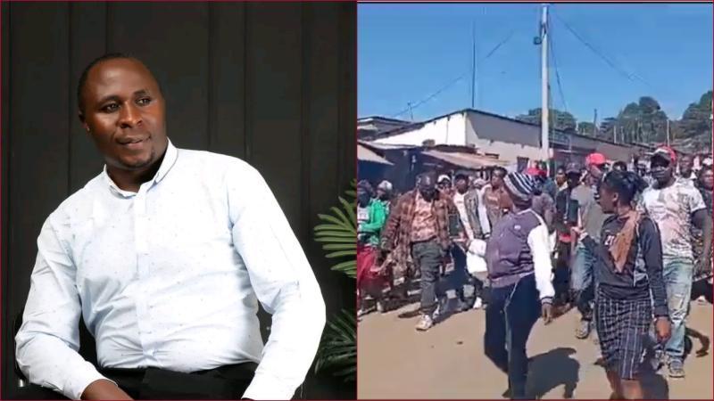 Protesters hit the streets on Sunday morning, January 19, demanding justice after the murder of Richard Otieno, a youth leader.